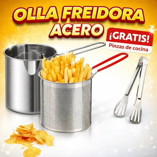 Olla Freidora Acero - Práctica, rápida y libre de salpicaduras - 1