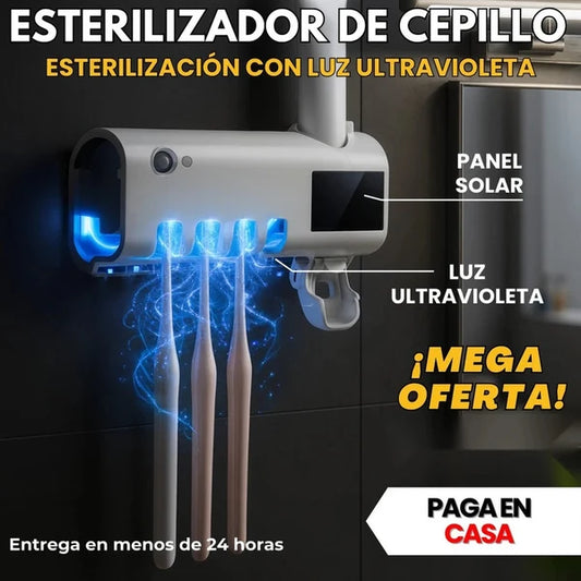 Porta cepillo solar esterilizador