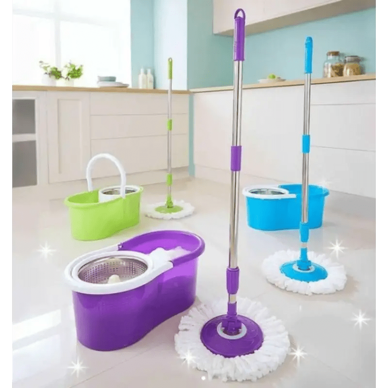 PowerMaid - Trapero Giratorio Magico Con Balde 360° -  [PROMOCIÓN DISPONIBLE SOLO HOY]